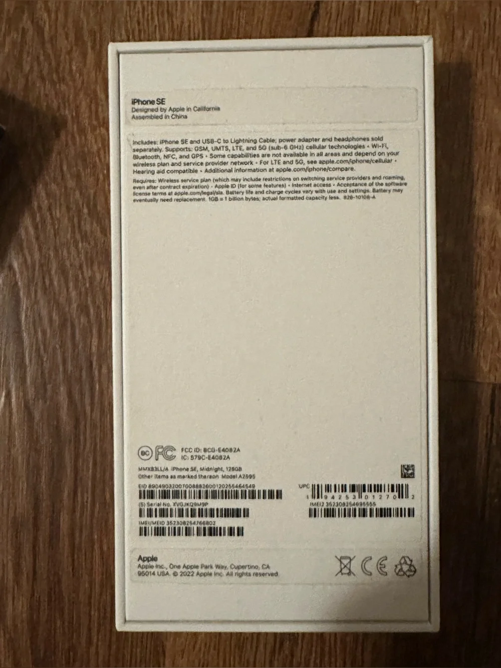 Lot Of 4, Apple iPhone Empty Boxes